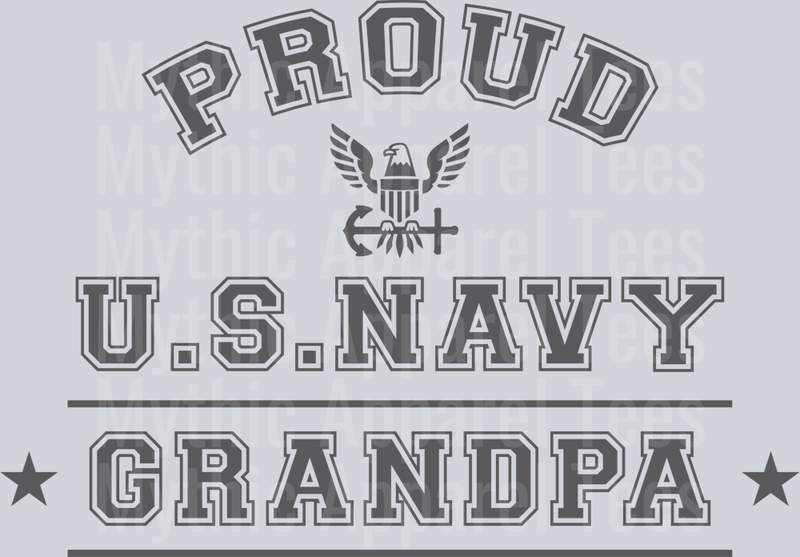 AZ1302 NAVY Proud US Navy Grandpa