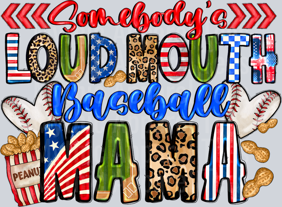 Somebody's Loud Baseball Mama