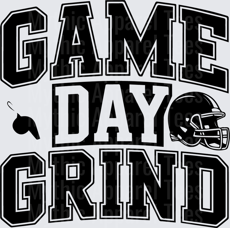 American Football Game Day Grind Bold Varsity Helmet Whistle