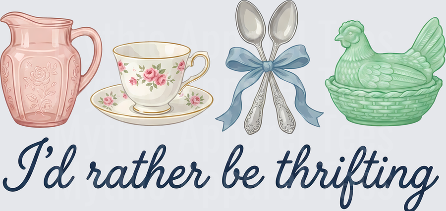 I'd Rather Be Thrifting Vintage Kitchen Collection Design