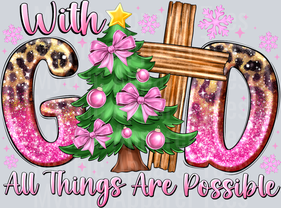 With All Things are possible with God Religious