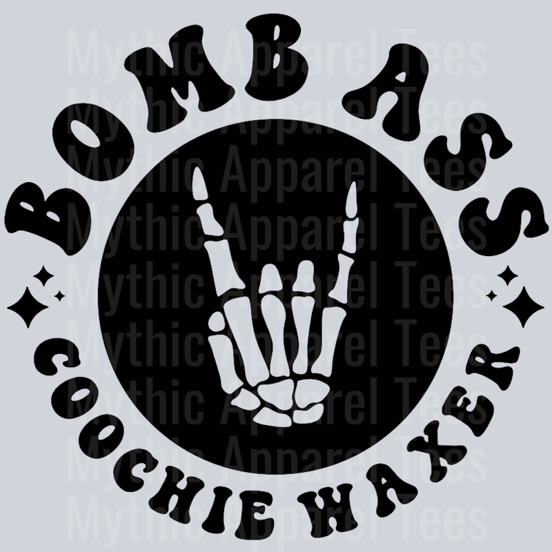 Somebodys Bomb Ass Coochie Waxer Pocket Design Wavey Retro Style Funny Shirt Design