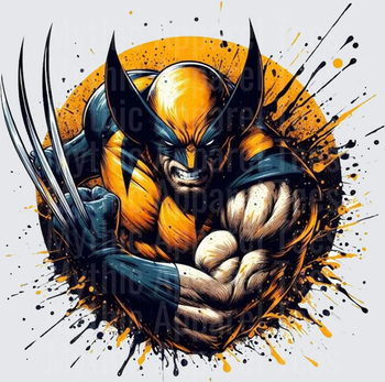 Marvel Super Heroes Wolverine Rage Claws Paint Splatter
