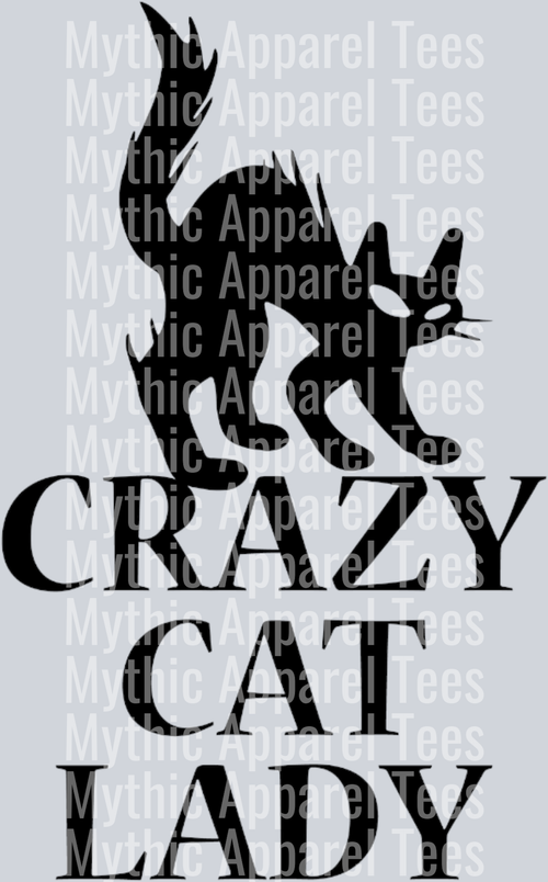 Crazy Cat Lady – DTF Heat Transfer – Funny Cat Design