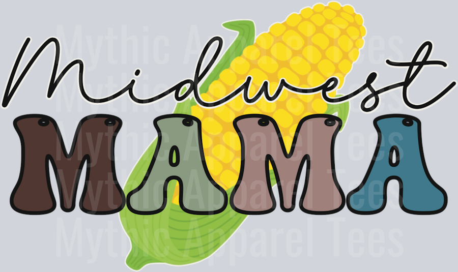 Midwest Mama Corn DTF Mom Transfers