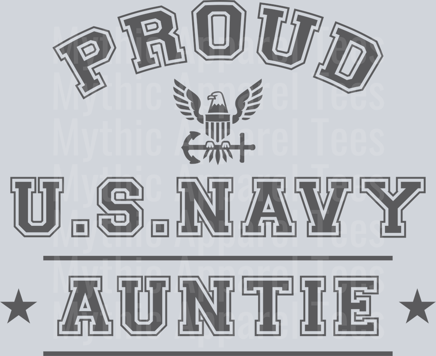 AZ1297 NAVY Proud US Navy Auntie
