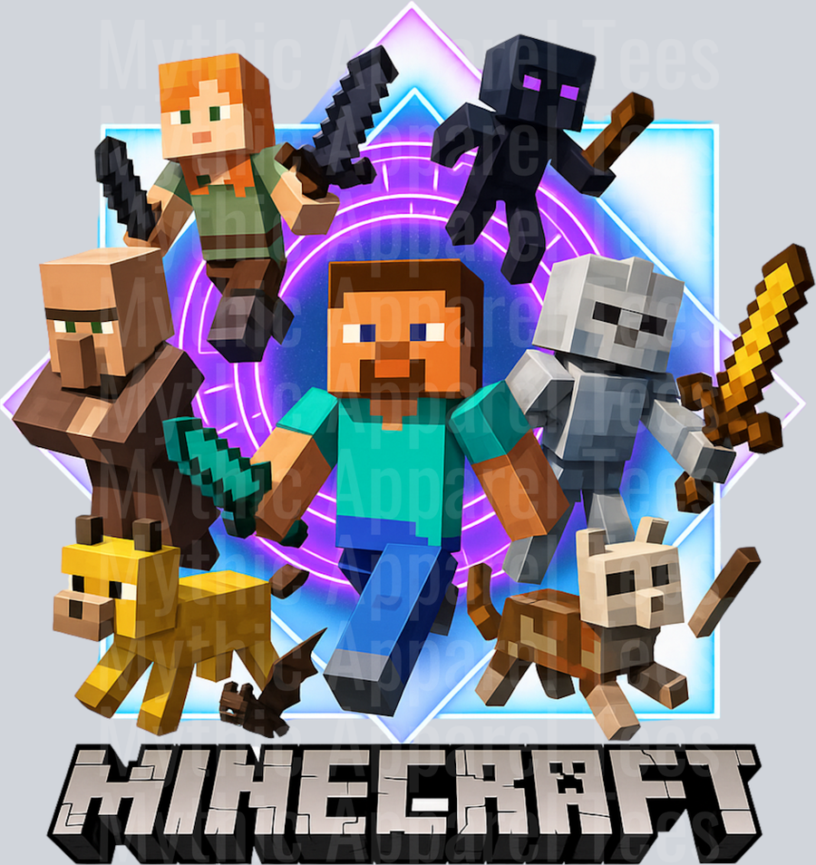 Steve with diamon sword Minecraft Gaming Pop Culture Video Games