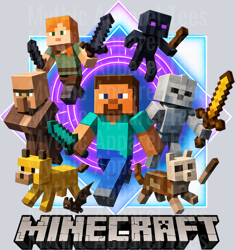 Steve with diamon sword Minecraft Gaming Pop Culture Video Games