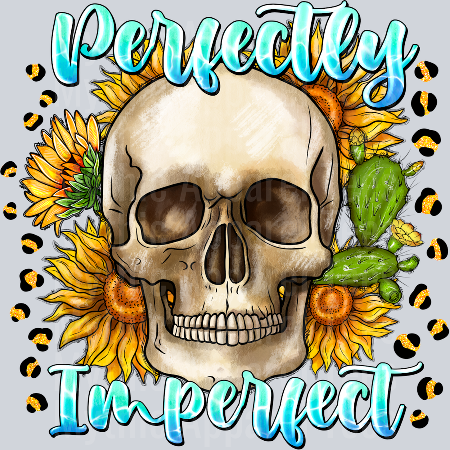Perfectly Imperfect Sunflower Skull