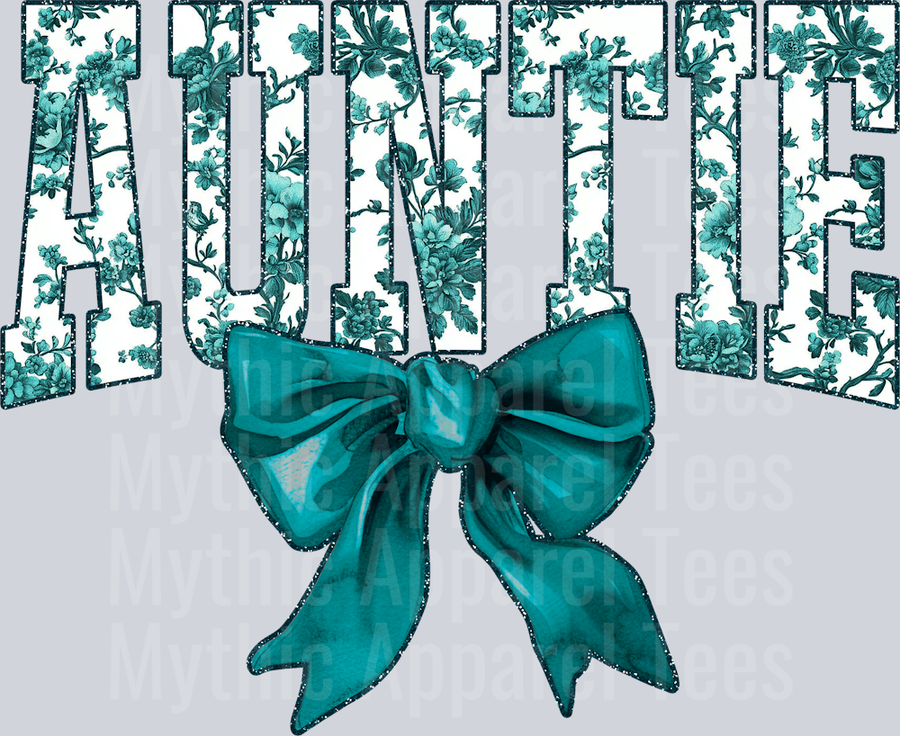 Teal Toile Auntie