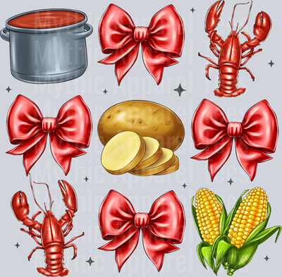 Crawfish Bow Crawfish Boil Coquette