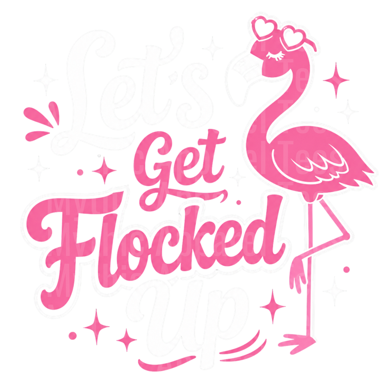 Flamingo Get Flocked Up Sassy Pink Flamingo Heart Sunglasses