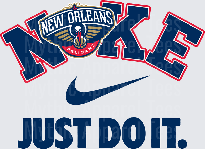 NIKE NBA Teams New Orleans Pelicans Just Do It Swoosh Logo