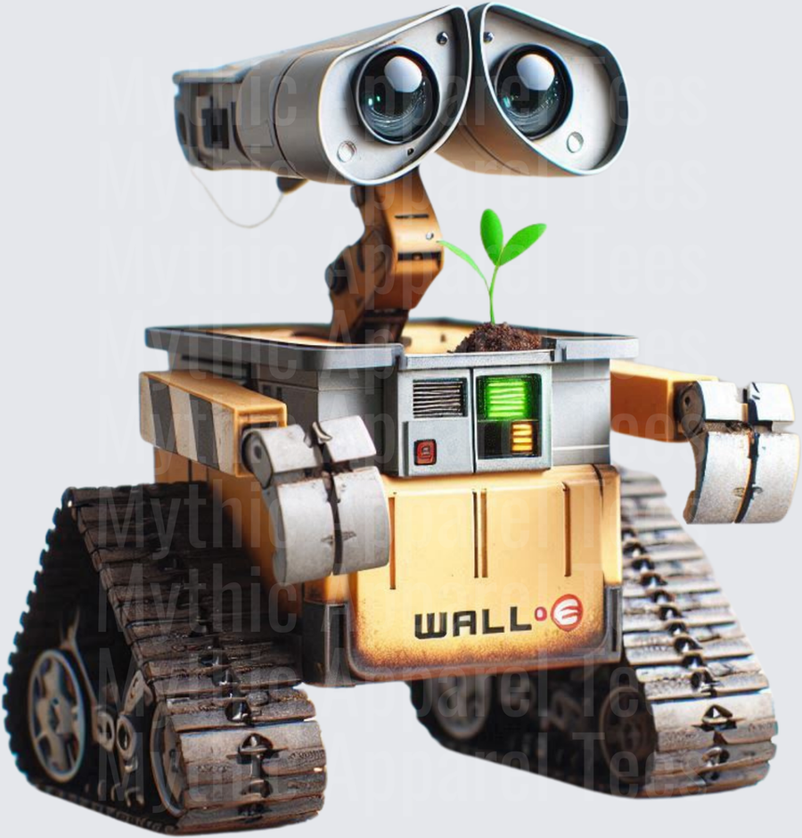WALL-E Robot Holding Green Seedling Plant Sprout