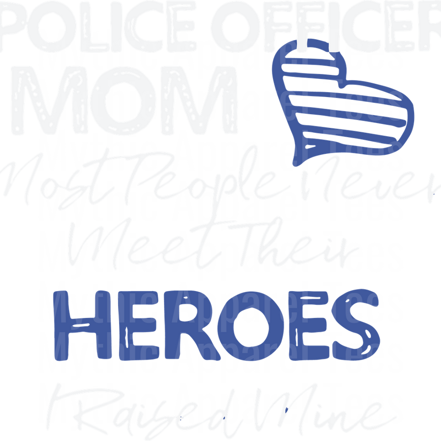 Police Officer Blue Line Back The Blue Transfers