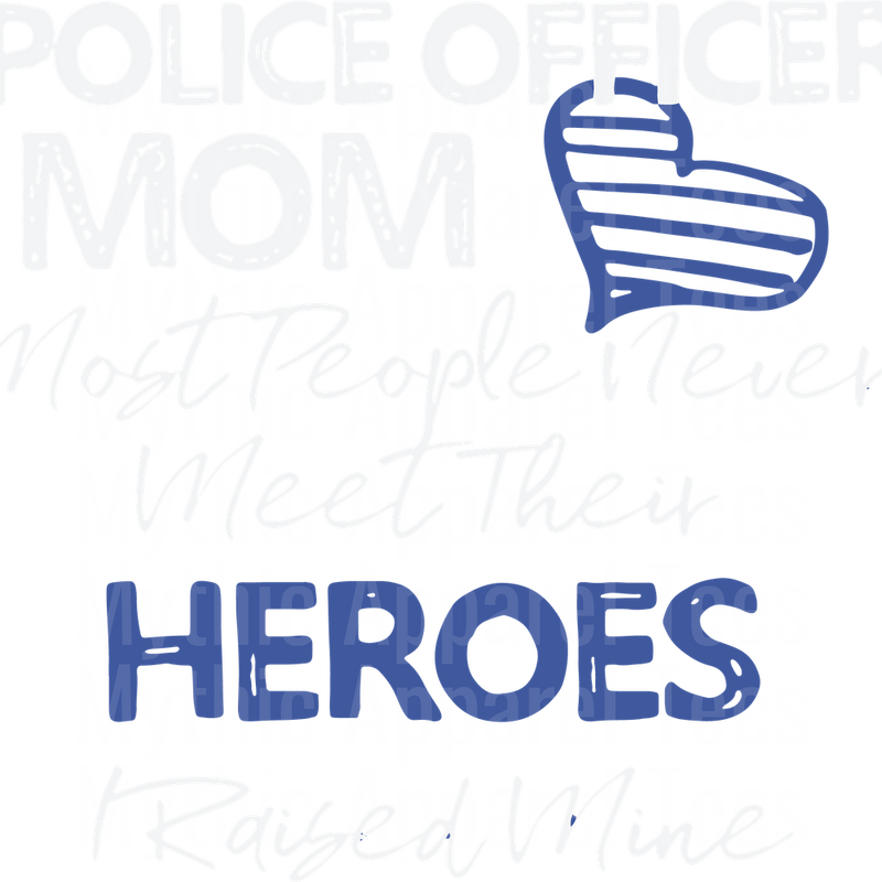 Police Officer Blue Line Back The Blue Transfers