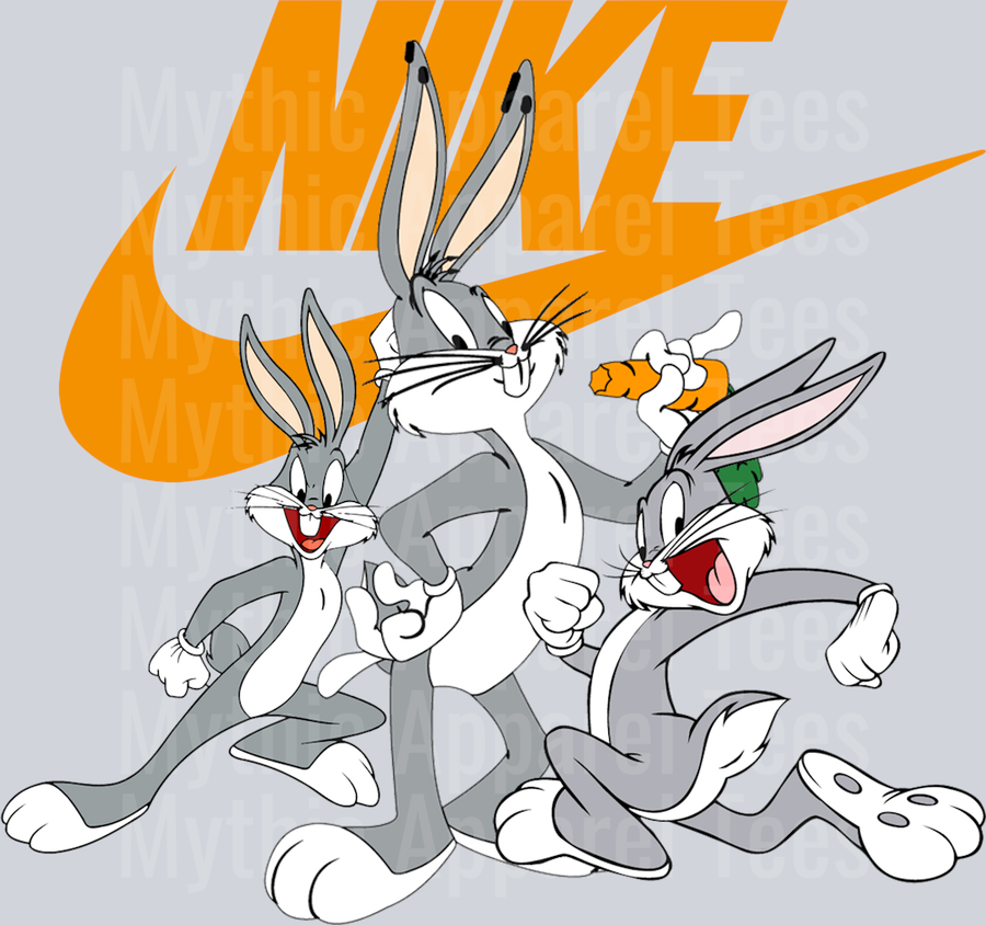 Bugs Bunny JUST DO IT DTF Nike Transfers