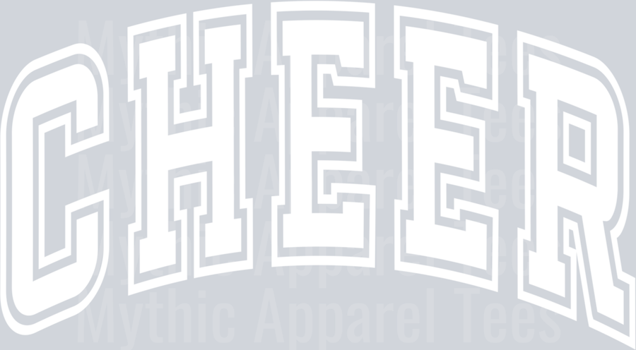 Cheer Varsity Letters White