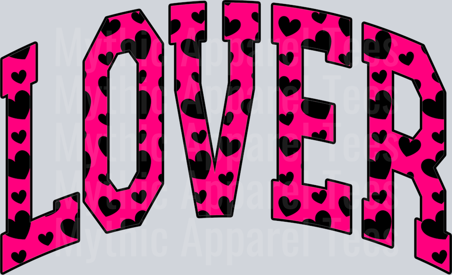 Lover Hearts Wavy Retro Funny Designs Valentines Day