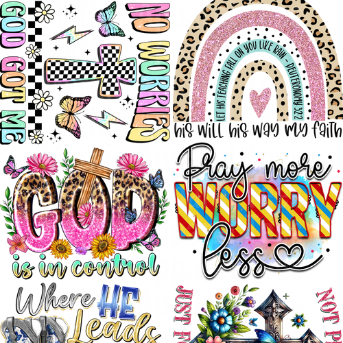 RELIGIOUS 2 GANG SHEET 10 FULL SIZE IMAGES