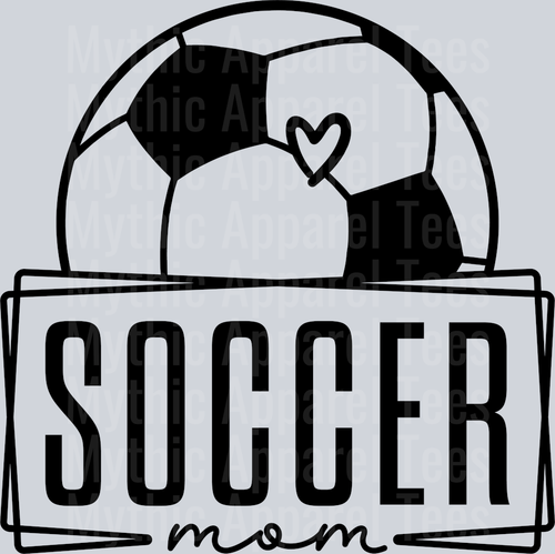 Soccer Mom black 11 DTF Soccer Transfers