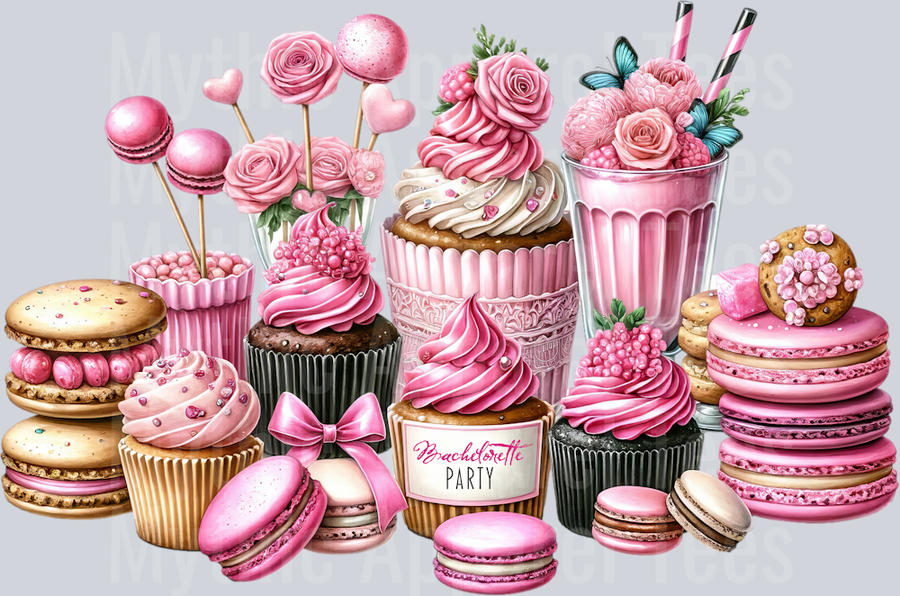BACHELORETTE PARTY Cakes 2 DTF Wedding Transfers