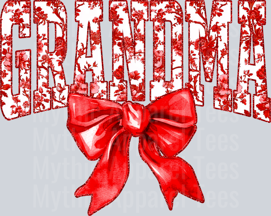 Red Toile Grandma