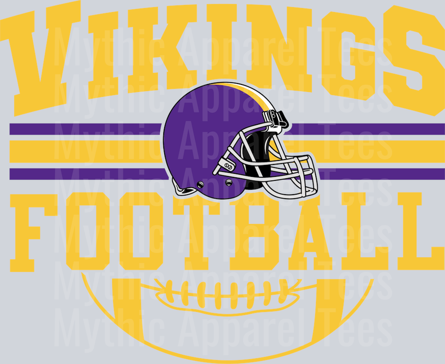 VIKINGS NFL Classic Design DTF NFL Transfers