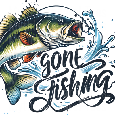 Fishing DTF Transfer