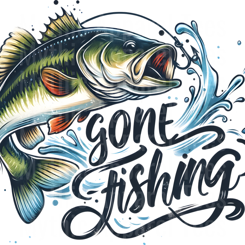 Fishing DTF Transfer