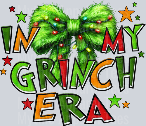 In my grinch era DTF Christmas Transfers
