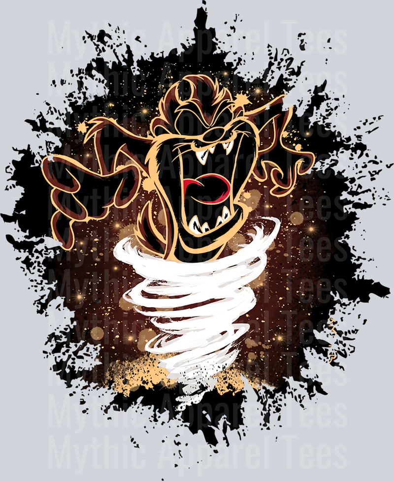 Taz Warner Brothers Dark Silhouette Color Splash Crystal Ball Vision