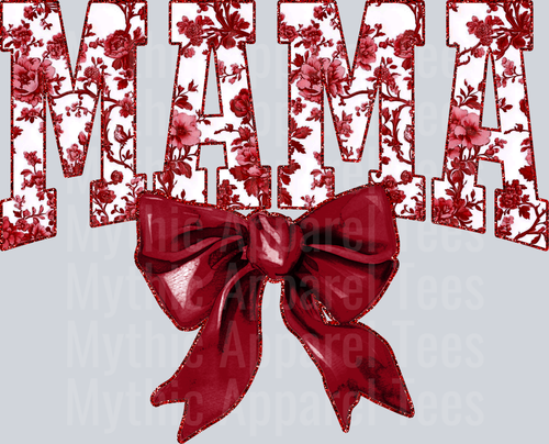 Maroon Toile Mama