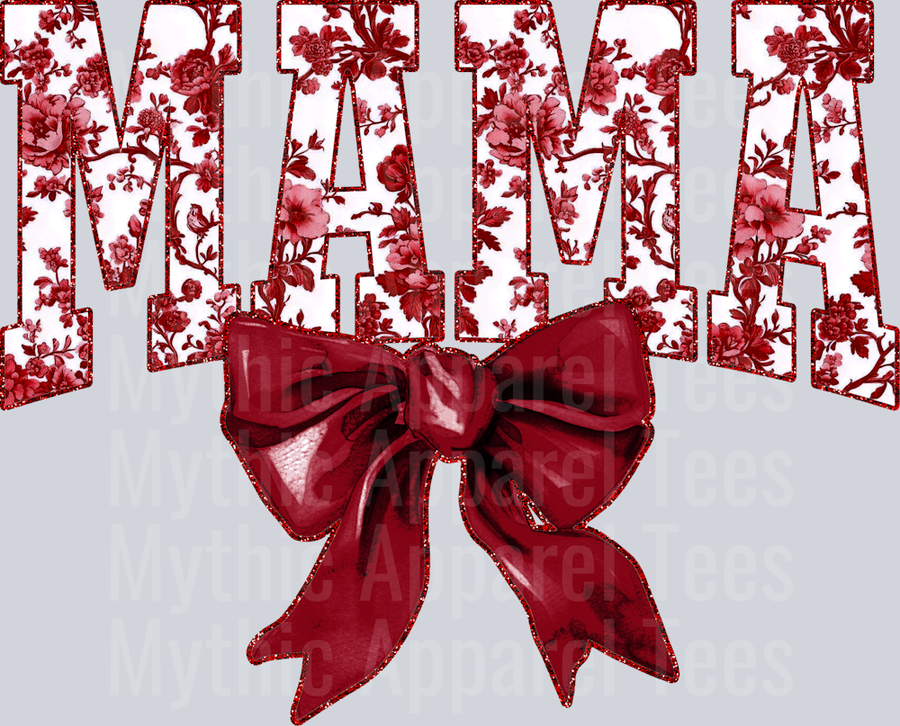 Maroon Toile Mama