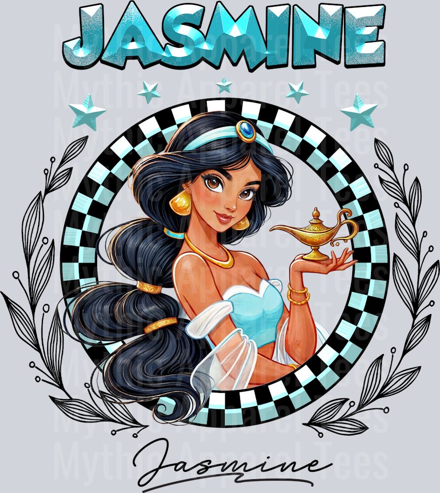 Jasmine Disney Classic Portrait with Signature Disney Princess