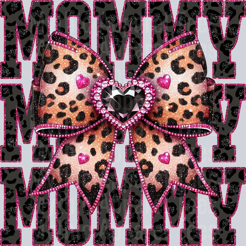 Leopard Bow Mommy