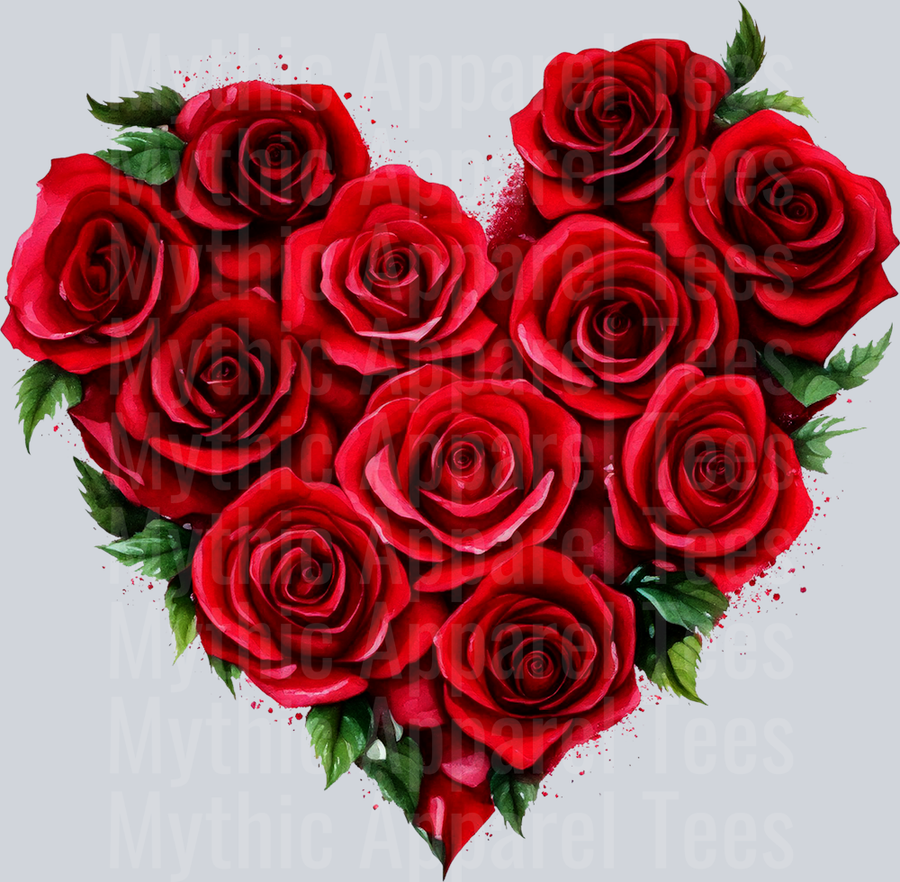 Rose Heart Red Style Combo Valentines Day Design