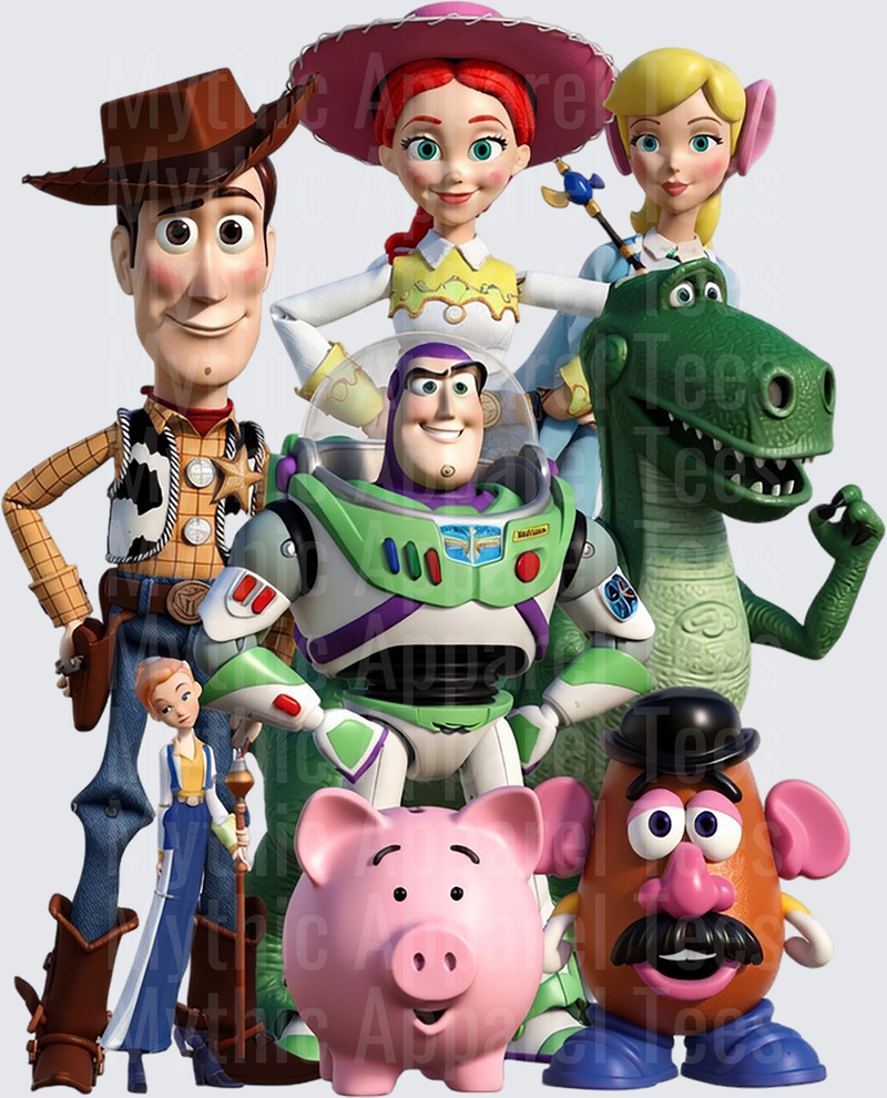 Toy Story 5 Full Cast Woody Buzz Jessie Bo Peep Rex Group