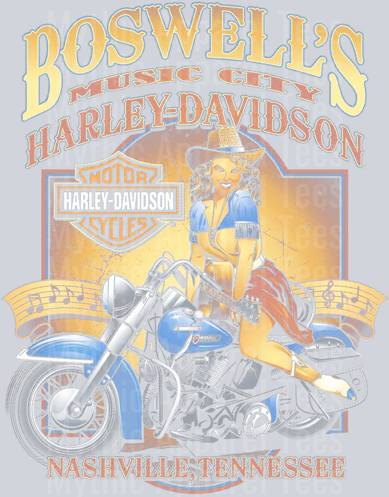 Harley 15 Halftone (for Black Shirts)