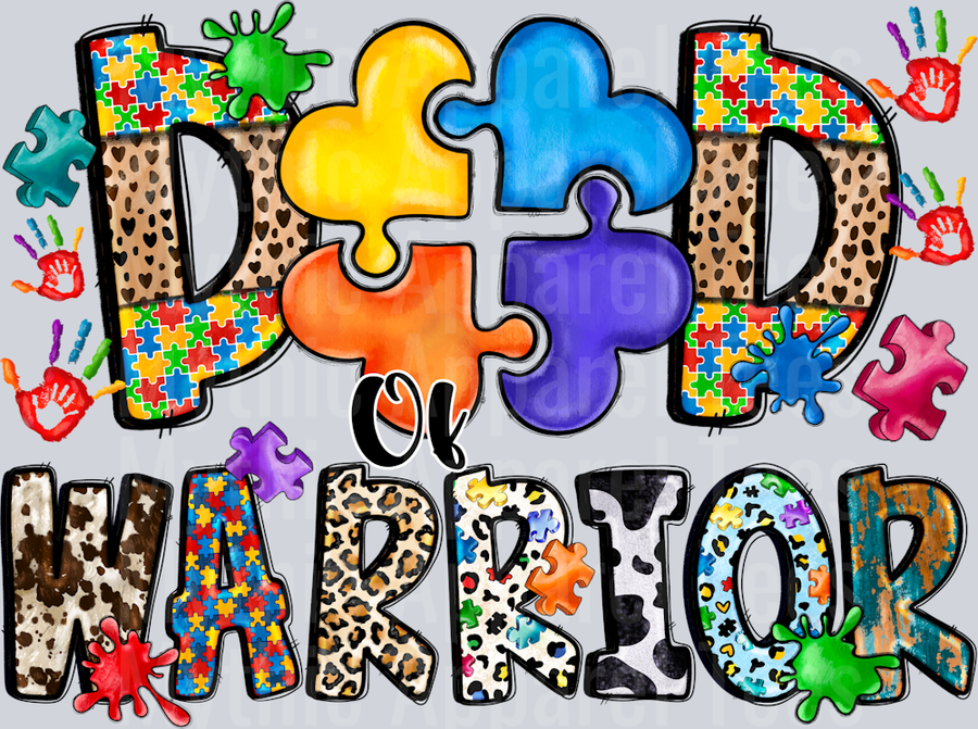 Dad Warrior Autism Awareness