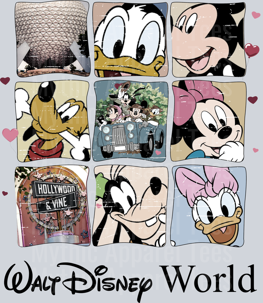 Walt Disney World Mickey Mouse Daisey daffy pluto DTF Disney Transfers