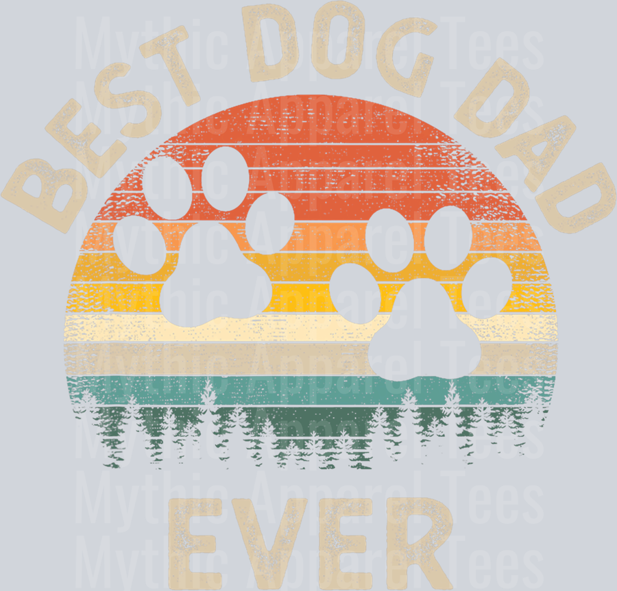 Best Dog Dad Ever DTF Dad Transfers