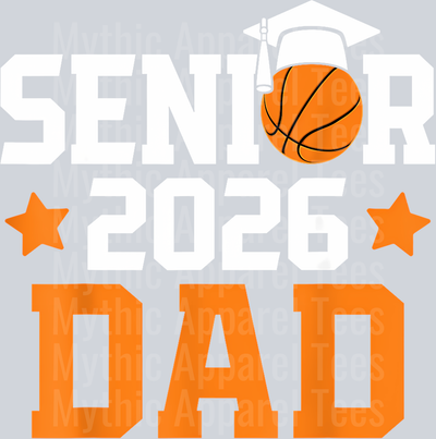 35 Senior 2026 Dad Basketball Lover Porud Father Graduation T-Shirt