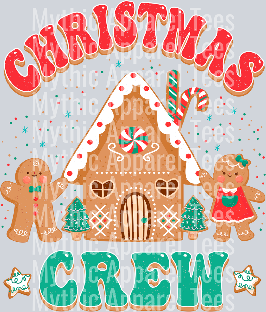 Christmas Crew – DTF Heat Transfer – Holiday Christmas Design