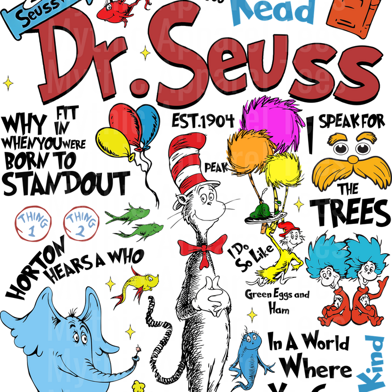 Dr Suess DTF Transfer