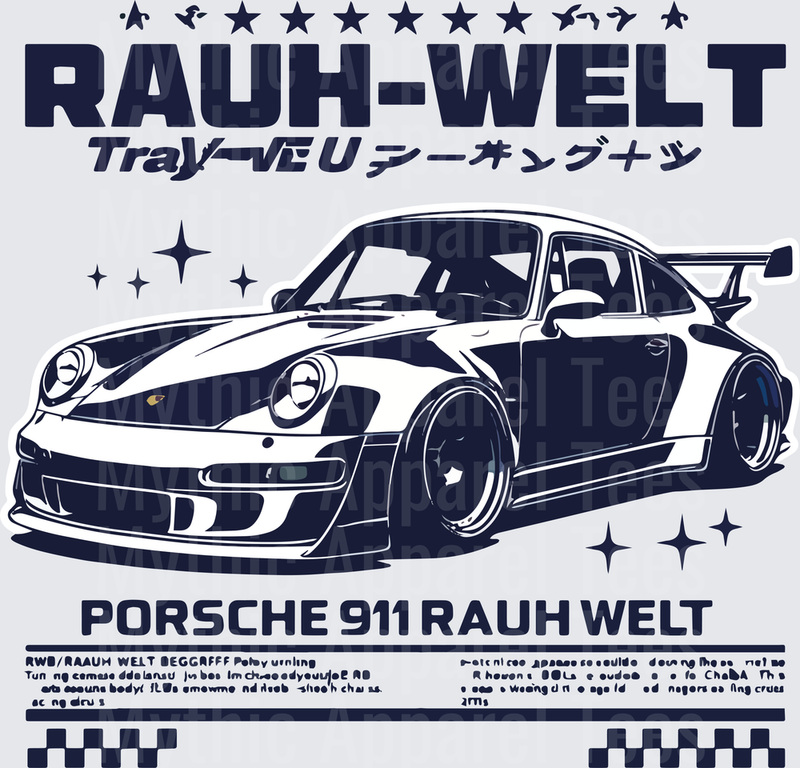 Drifting and Muscle Cars Rauh-Welt Begriff RWB Porsche 911 Wide Body