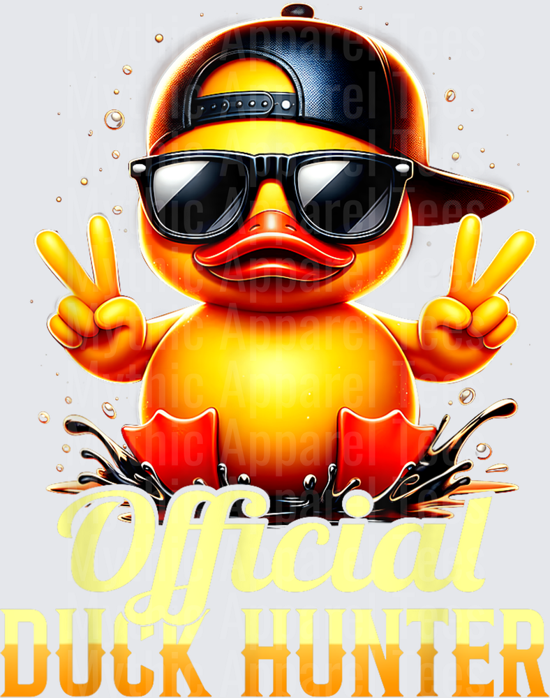 Jeep Ducks Official Duck Hunter Cool Rubber Duck Peace Sign