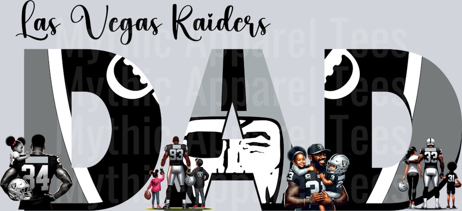 Las Vegas Raiders DAD DTF NFL Transfers
