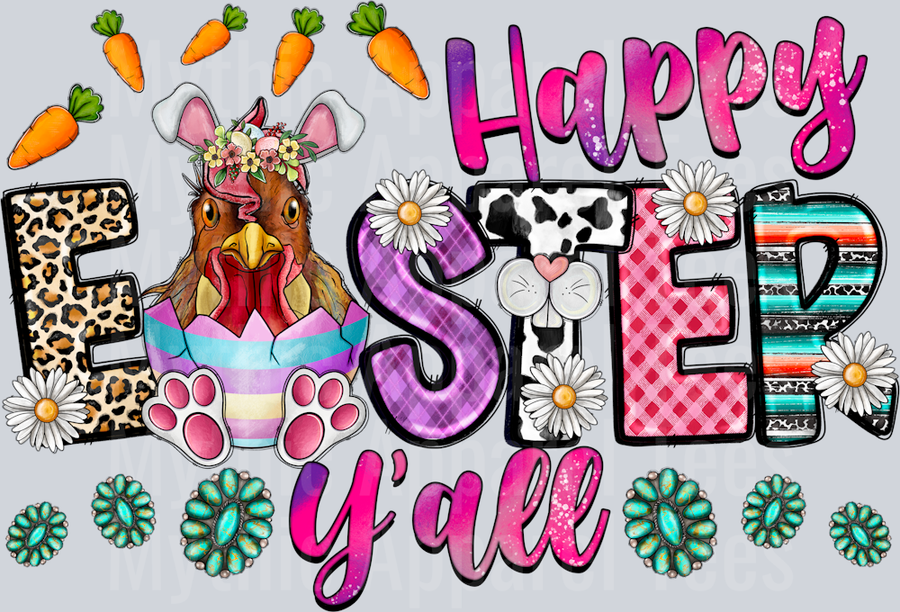 Happy Easter Yall Chicken