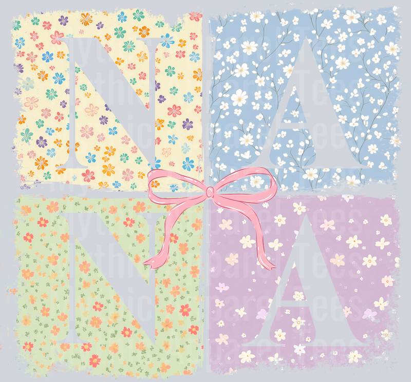 NaNa Floral Boxes DTF NaNa Transfers